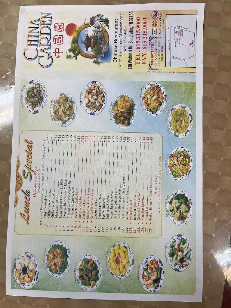 China Garden Menu 2